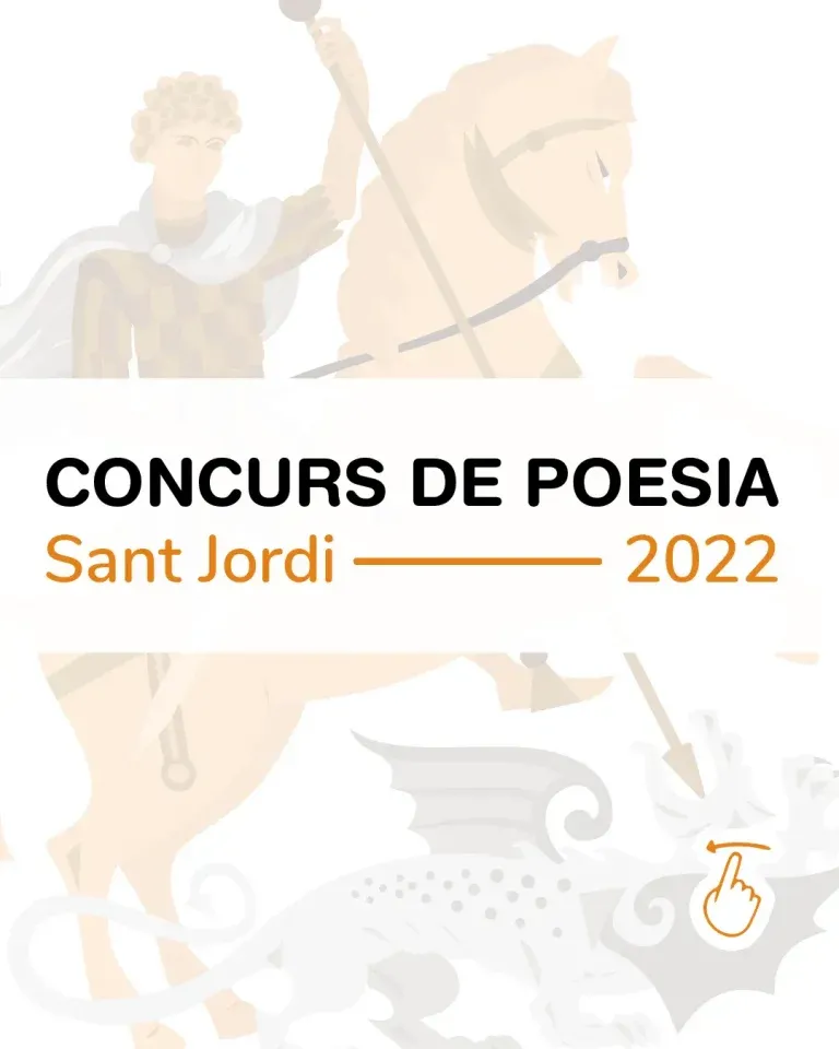 Post número 1 del Cartel del Concursor de Poesía de Sant Jordi 2022